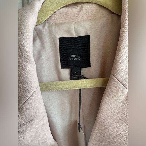 River Island blush Midi Wrap fringe Dress/Jacket SZ 10 eur (US) 6 - Picture 3 of 6